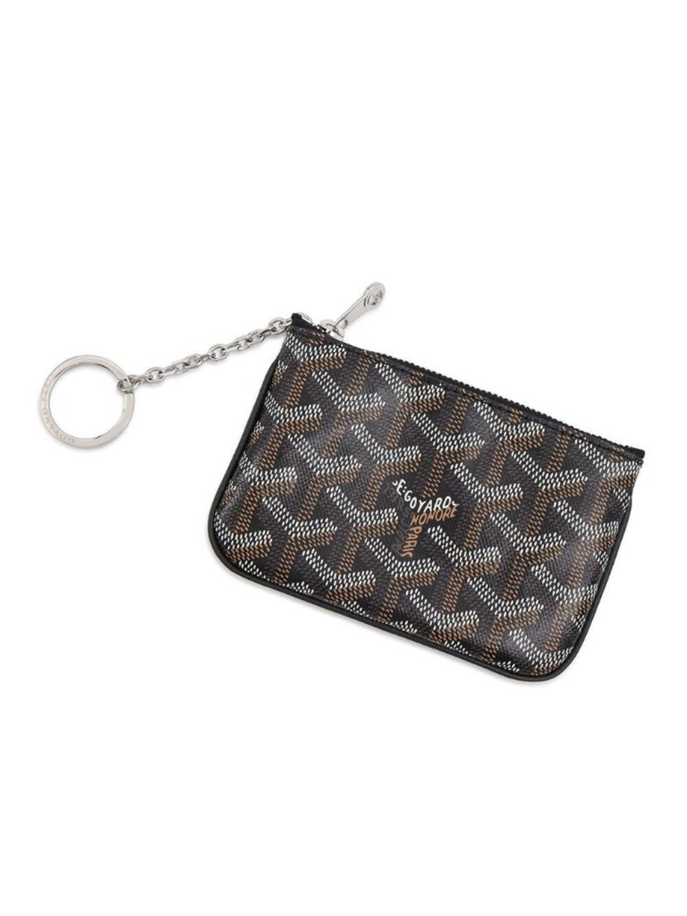 Goyard Pouch Sena Nano Leather Case Black